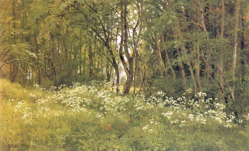 Ivan Shishkin Flowers on the Edge of a Wood Sweden oil painting art